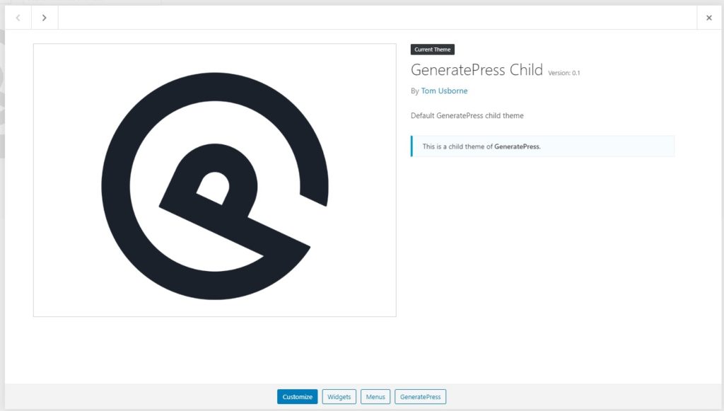 GeneratePress Child Theme